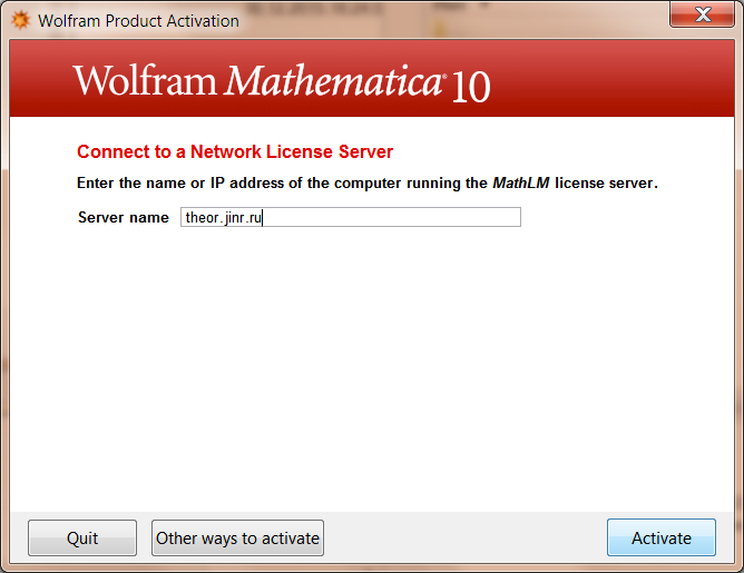 Activation step 3